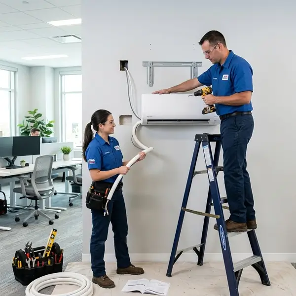 Mounting split AC unit indoor panel